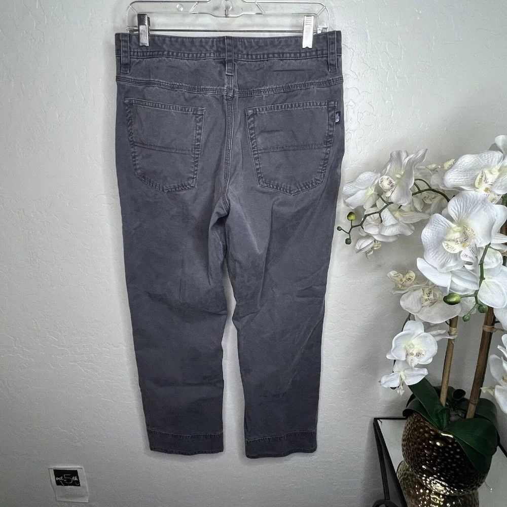 Men's 2013 North Face Canvas 4 Pocket Outdoor Pants Straight Gray Size 32 Short
